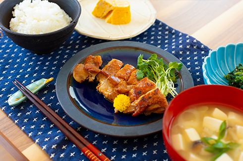 基本の和食（鶏の照り焼き）